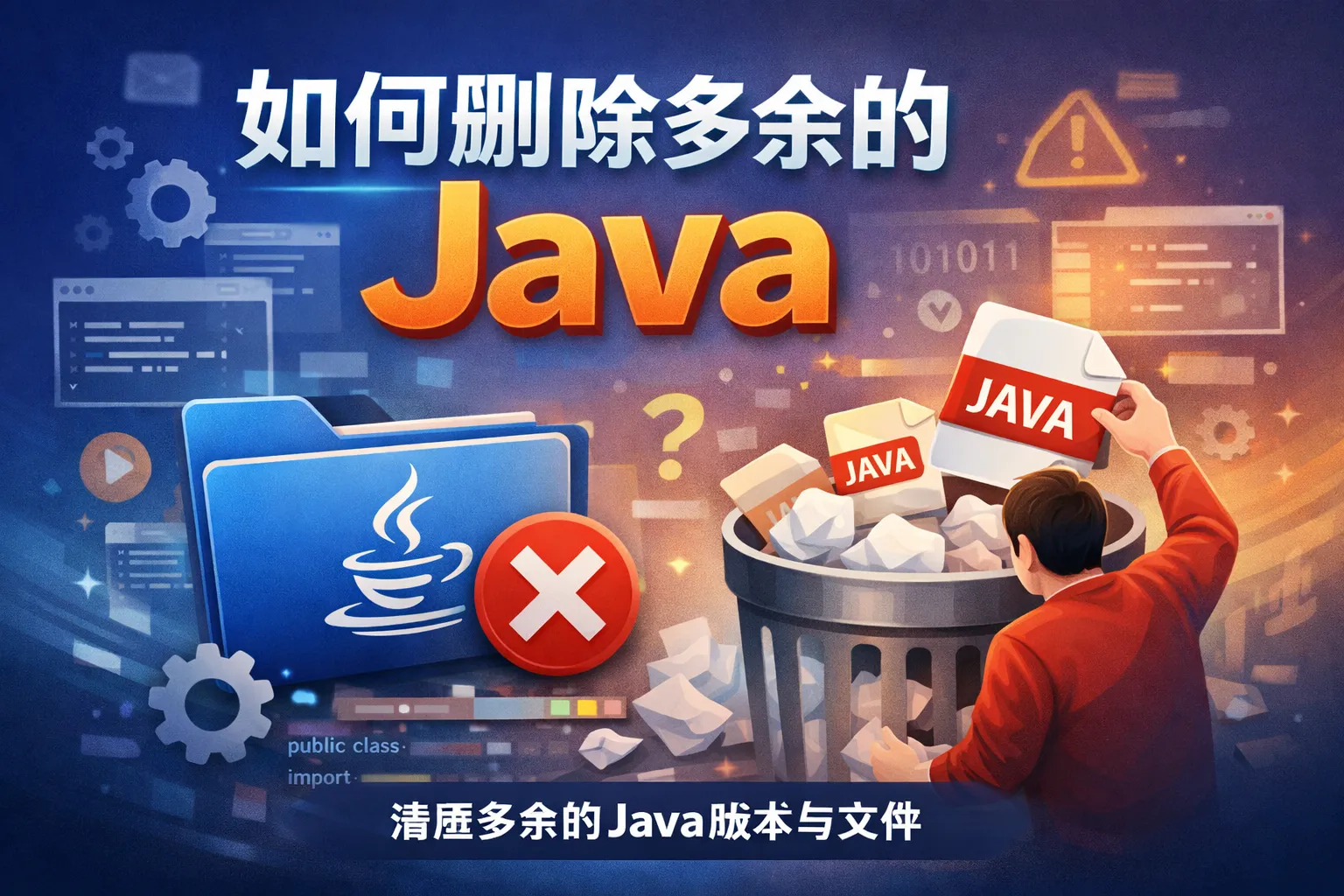 如何删除多余的java