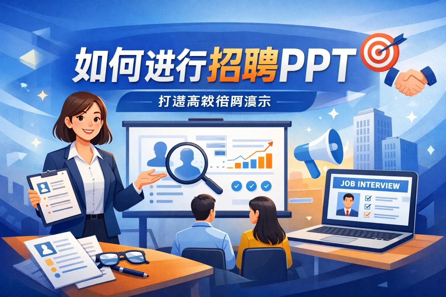 如何进行招聘PPT