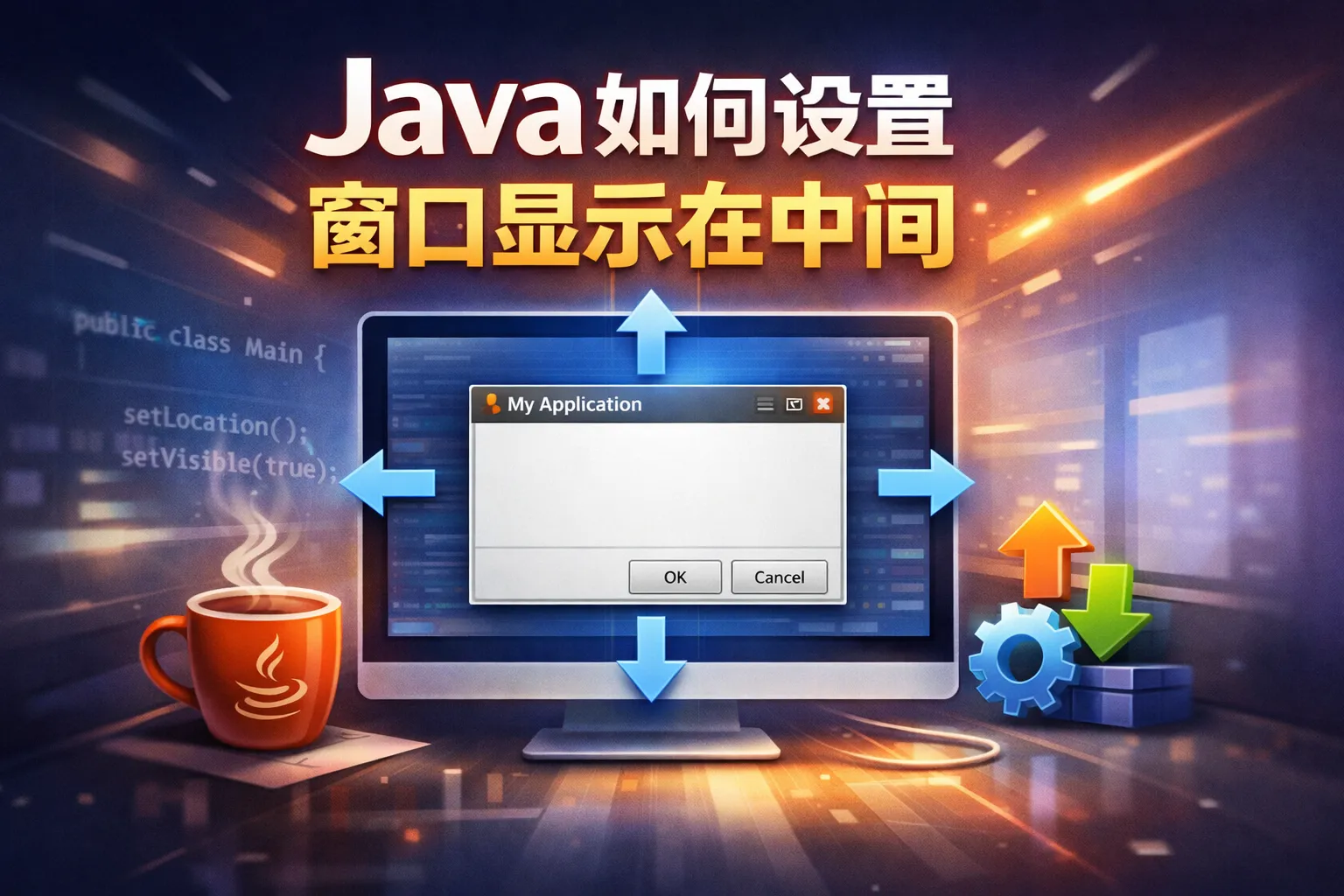 java如何设置窗口显示在中间