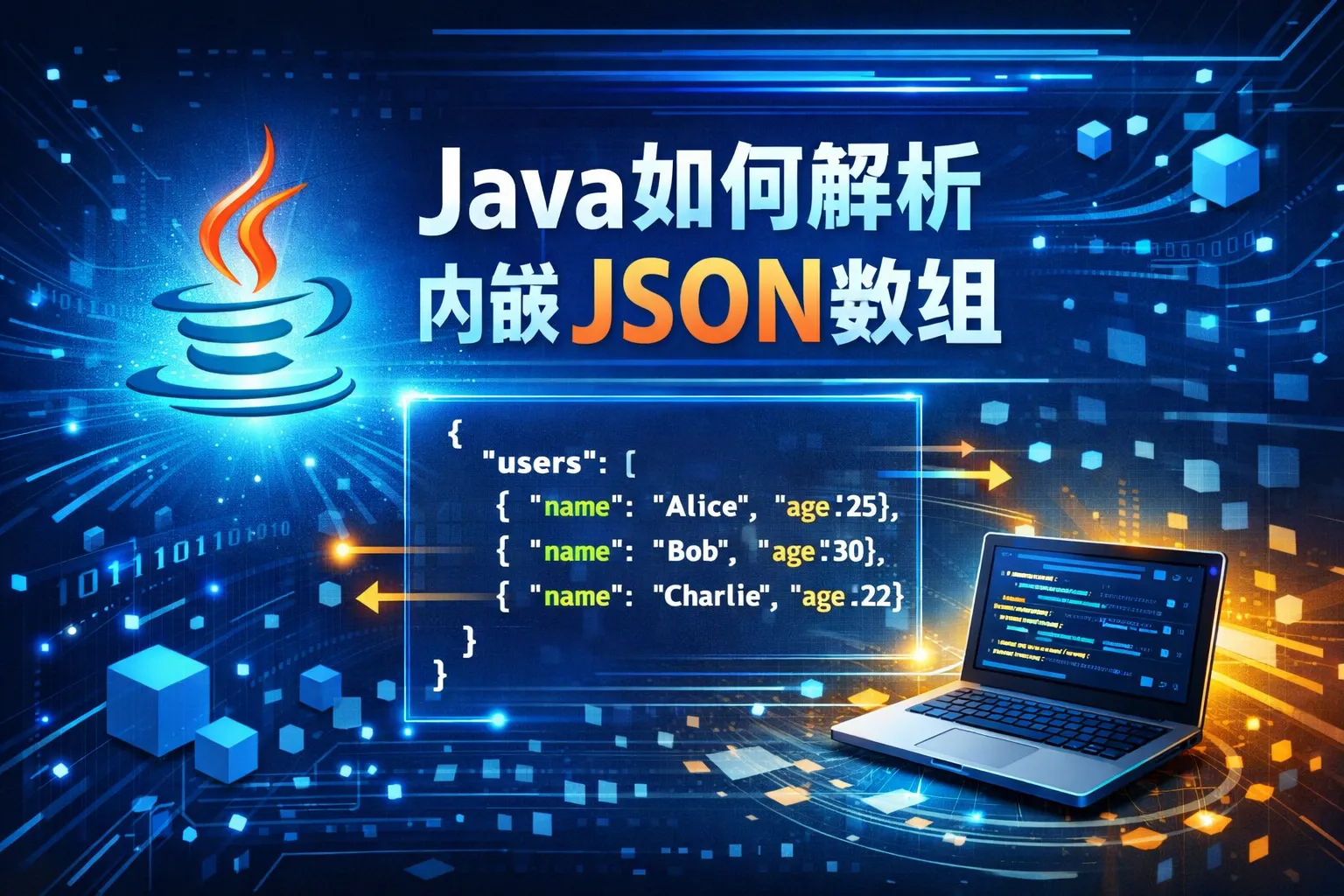 java如何解析内嵌json数组