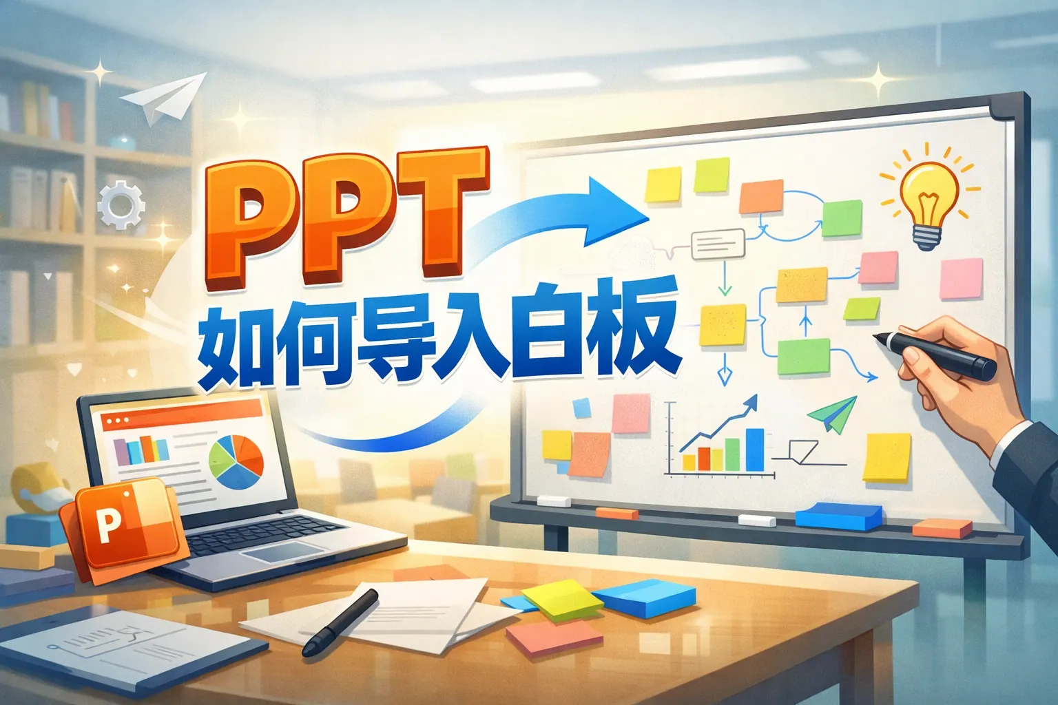 ppt如何导入白板
