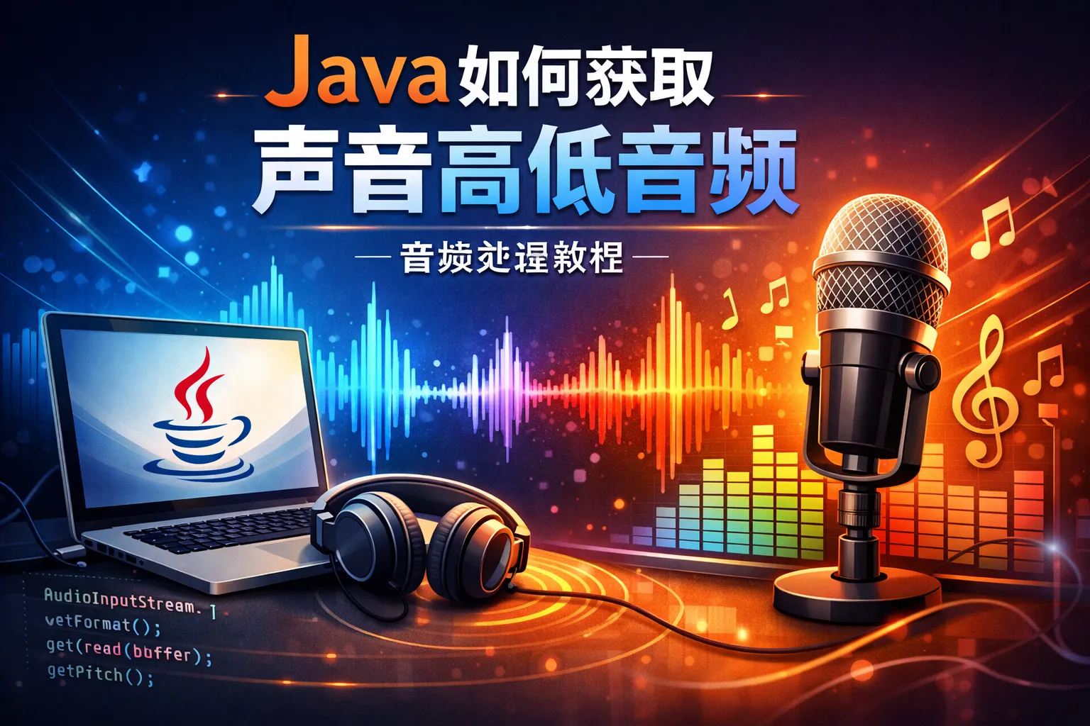 java如何获取声音高低音频