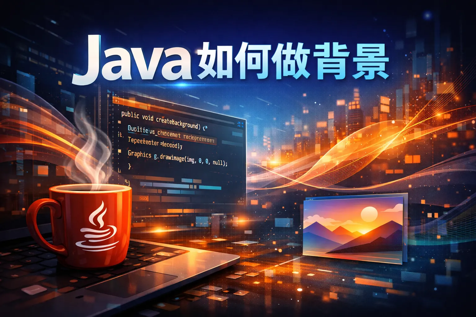 java如何做背景