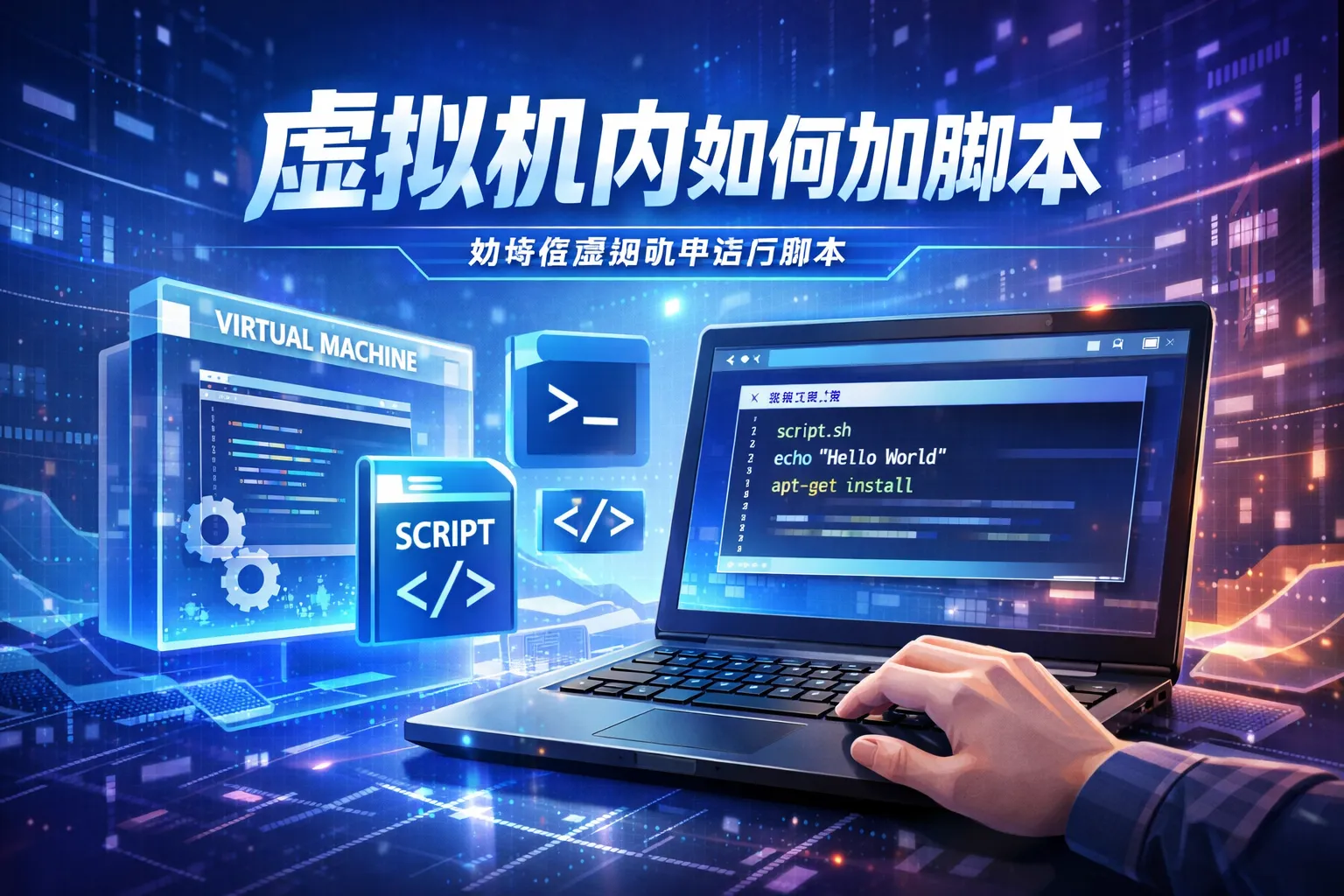 虚拟机内如何加脚本