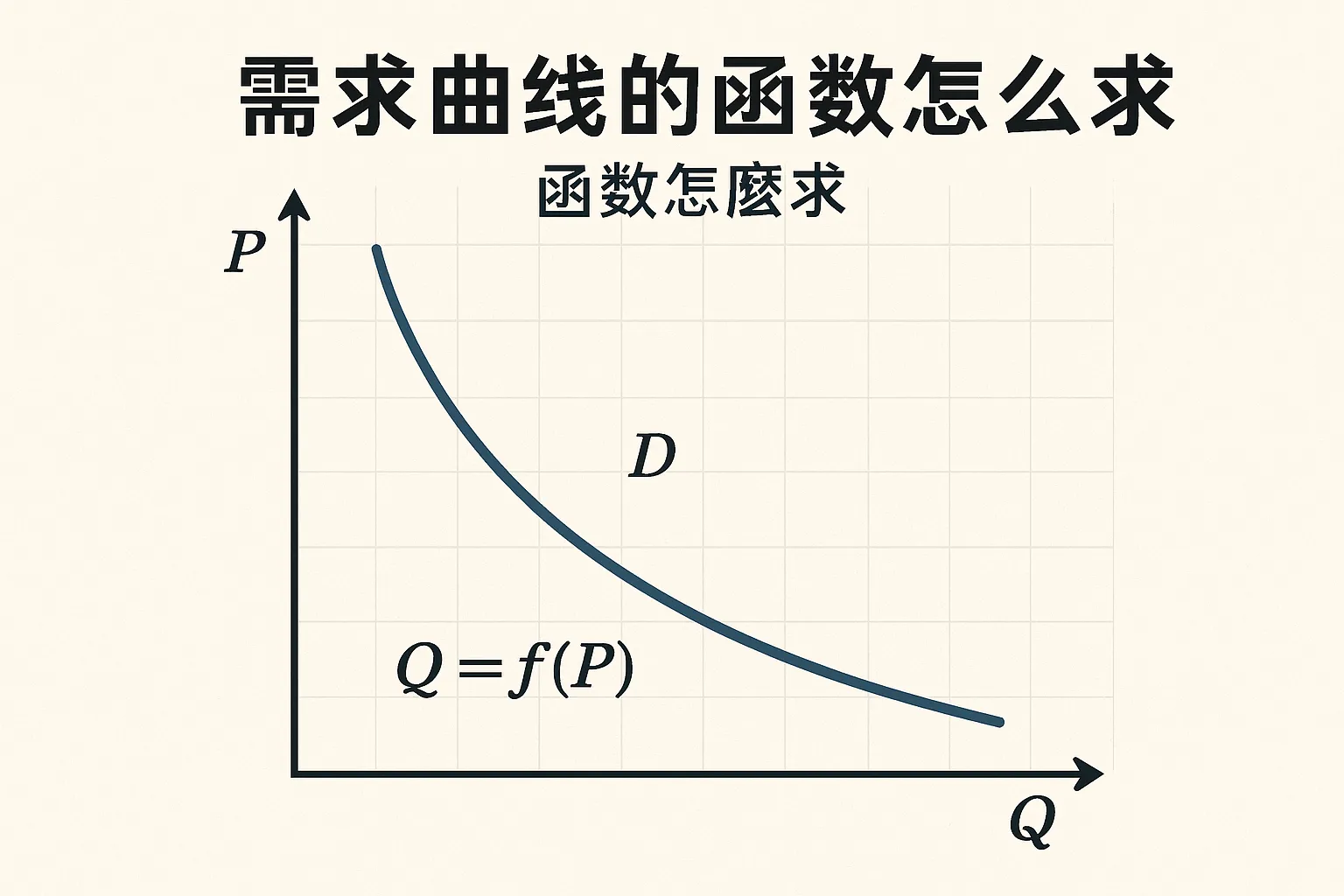 需求曲线的函数怎么求