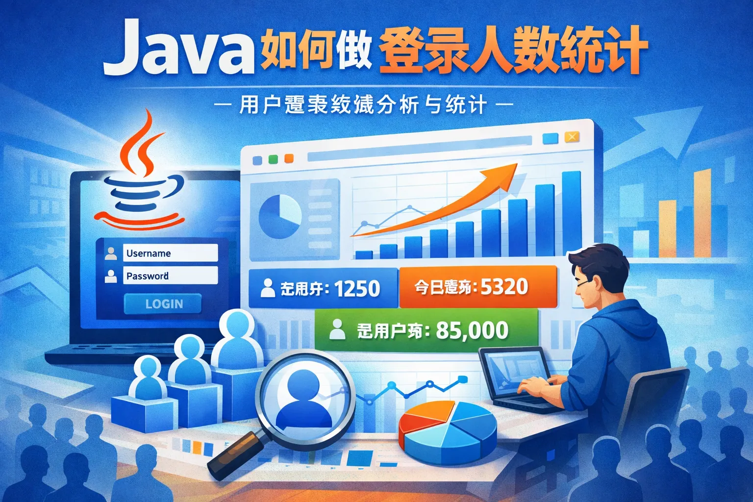 java如何做登陆人数统计