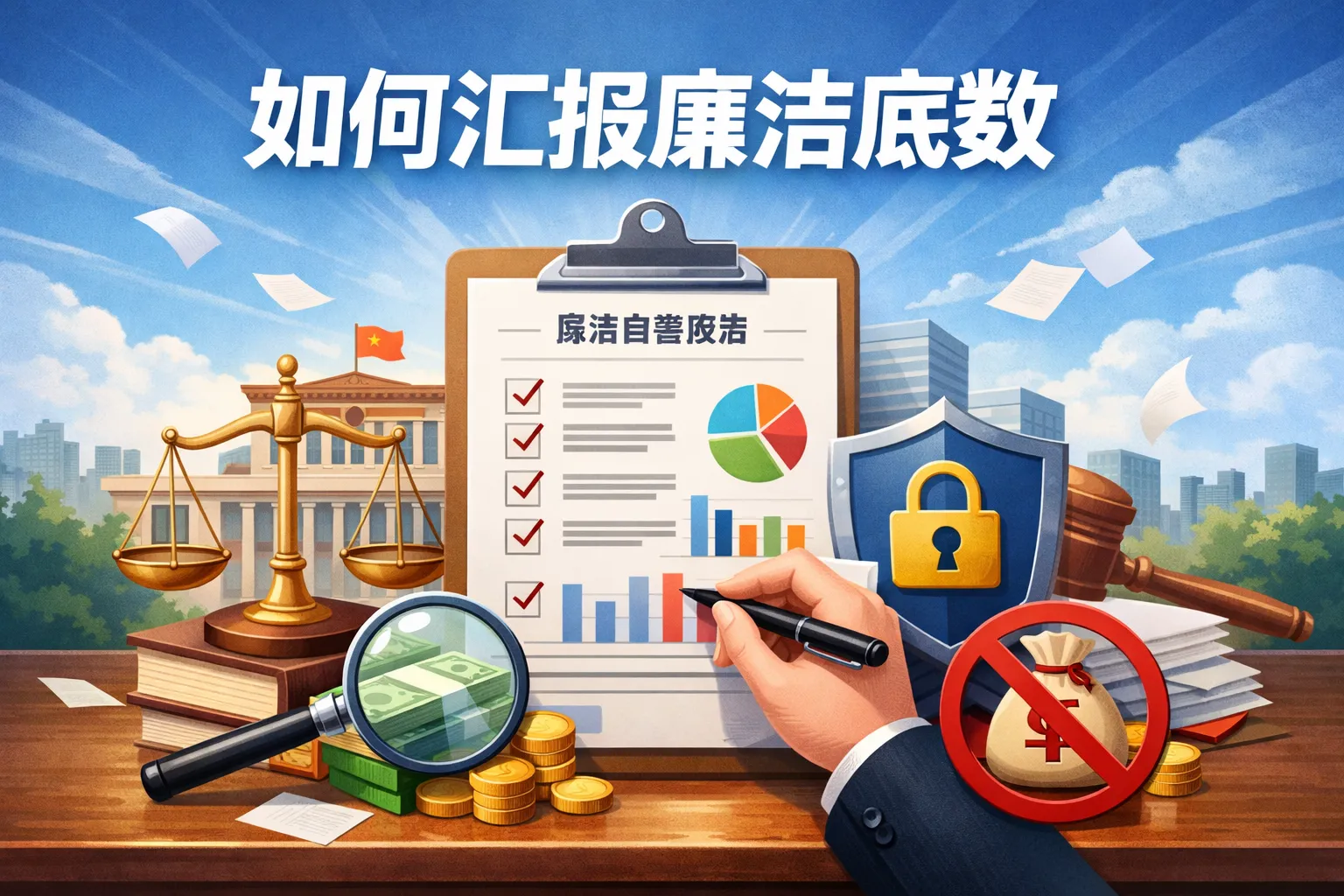 如何汇报廉洁底数