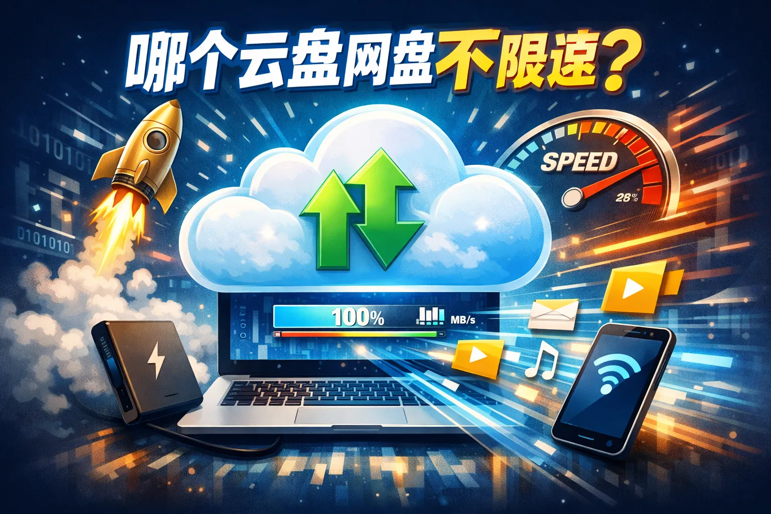 哪个云盘网盘不限速