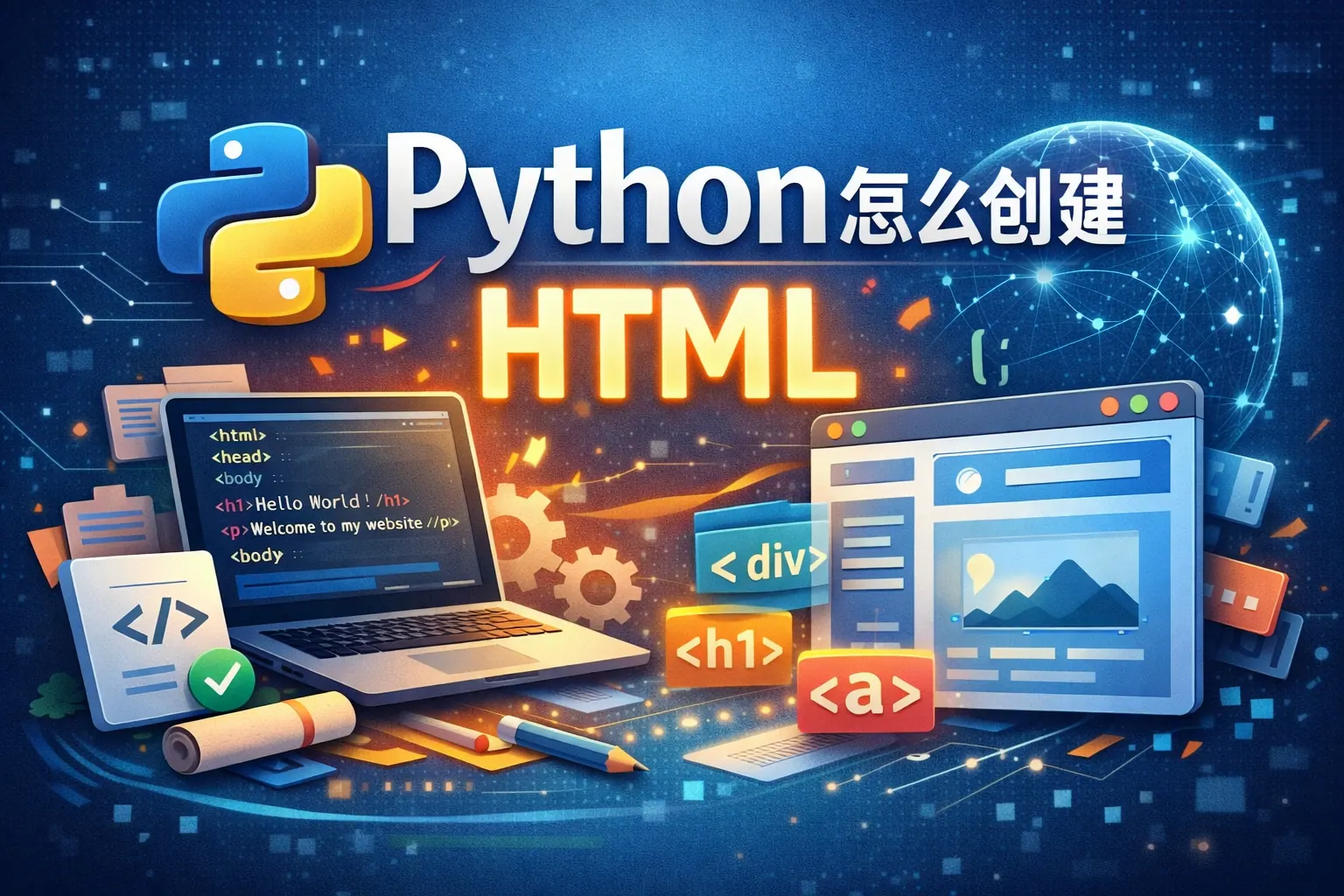 python怎么创建html