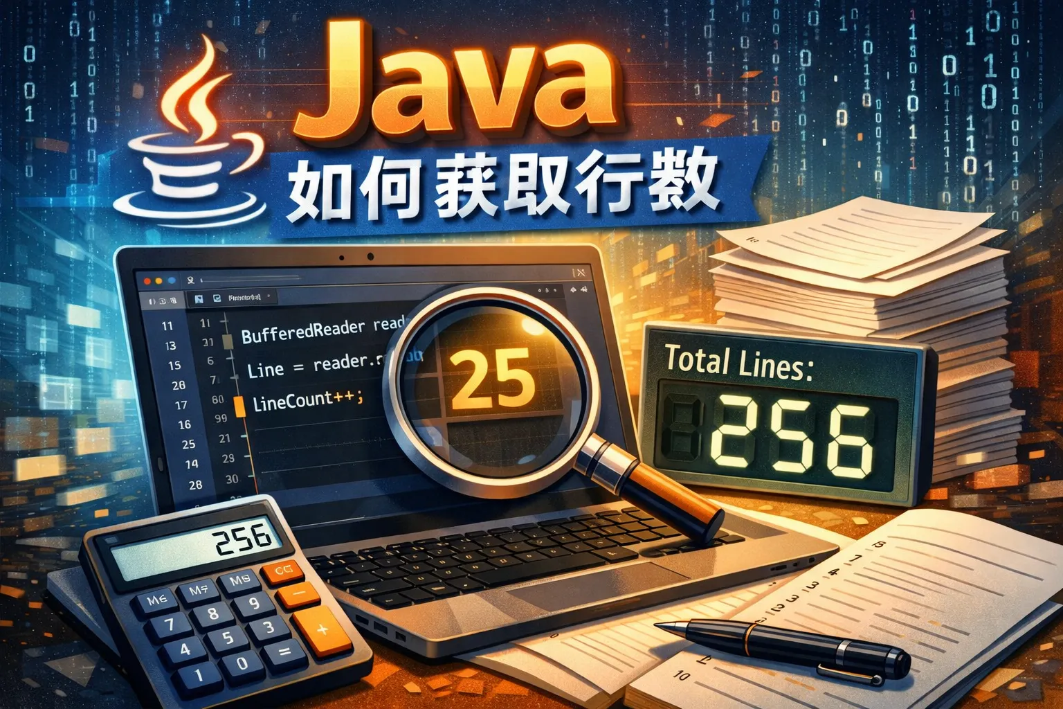 java如何获取行数