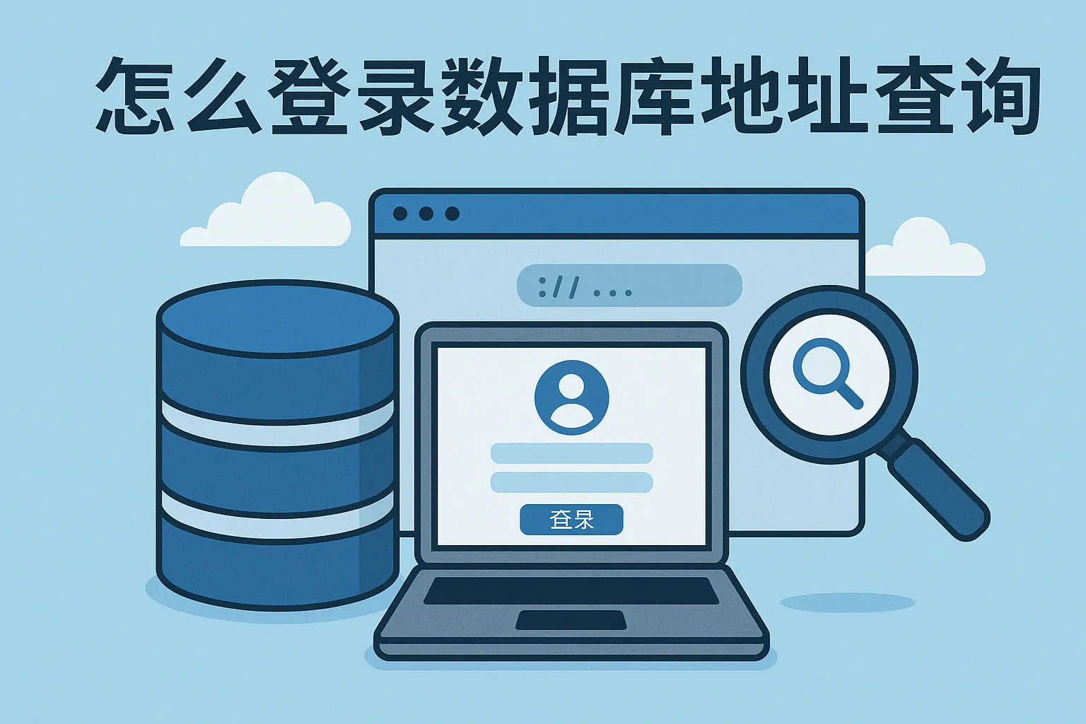 怎么登录数据库地址查询