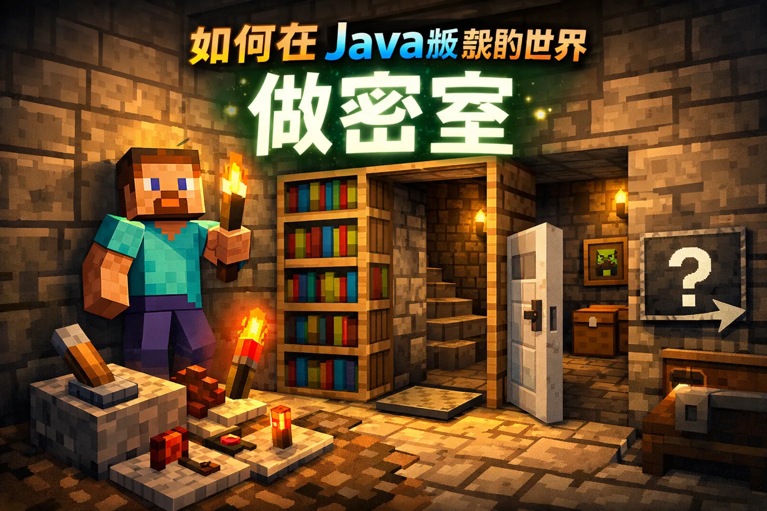 如何在java版我的世界做密室