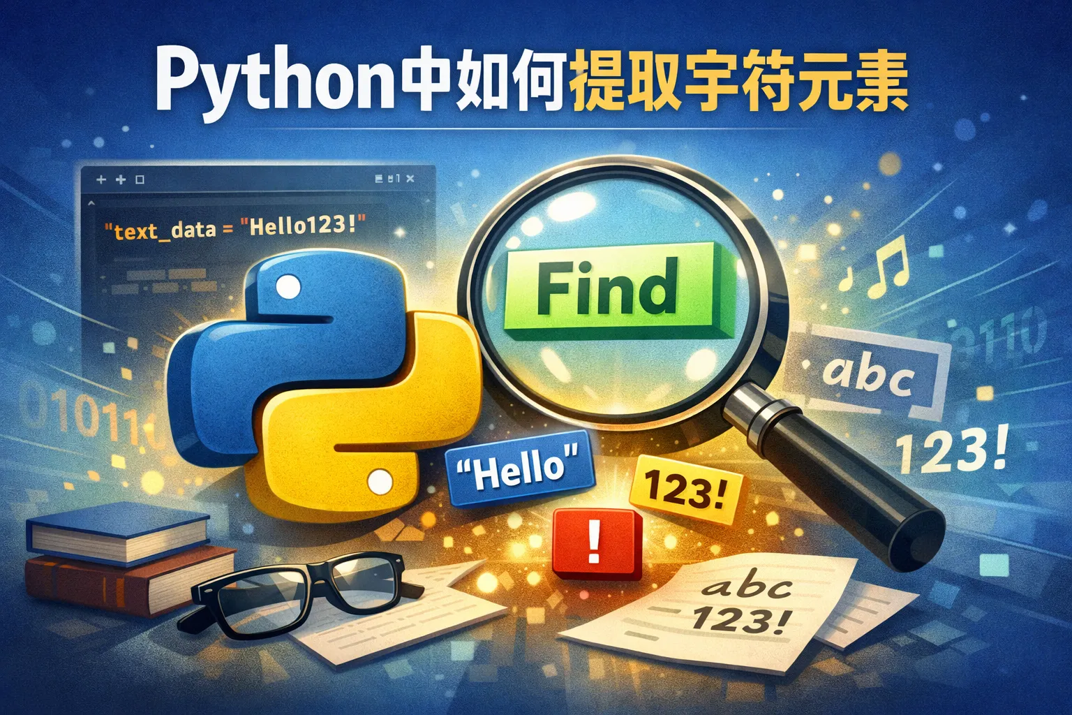 python中如何提取字符串元素