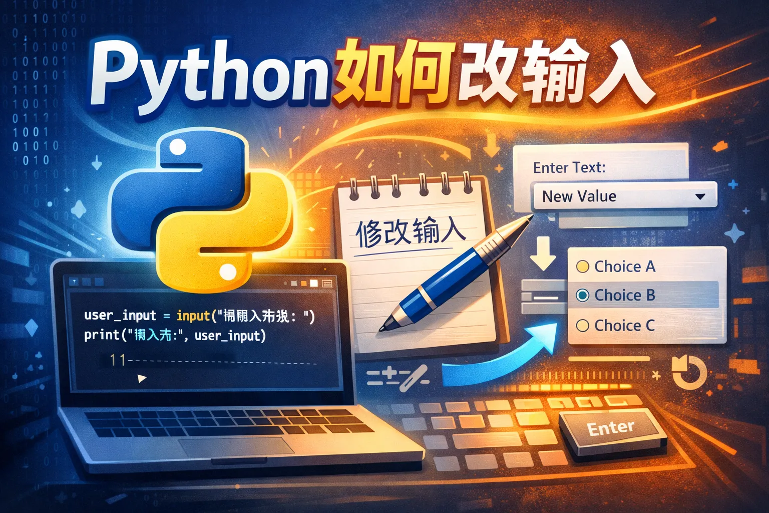 python如何改输入