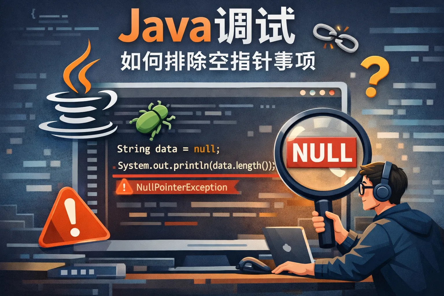 Java调试如何排除空指针事项