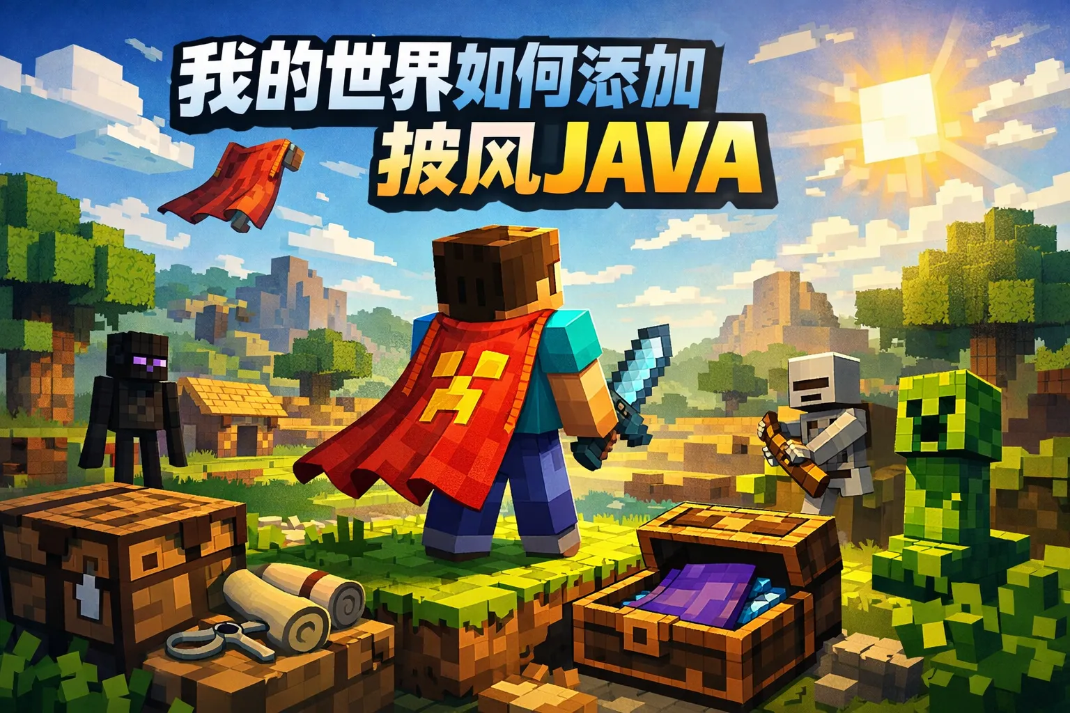 我的世界如何添加披风java
