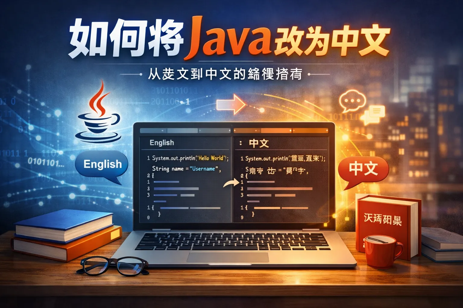 如何将java改为中文