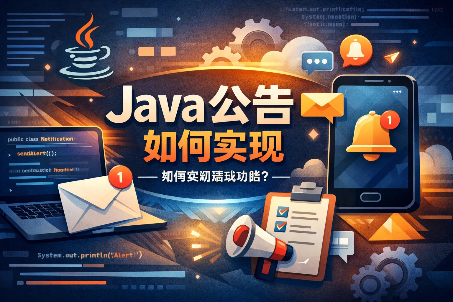 java 公告如何实现