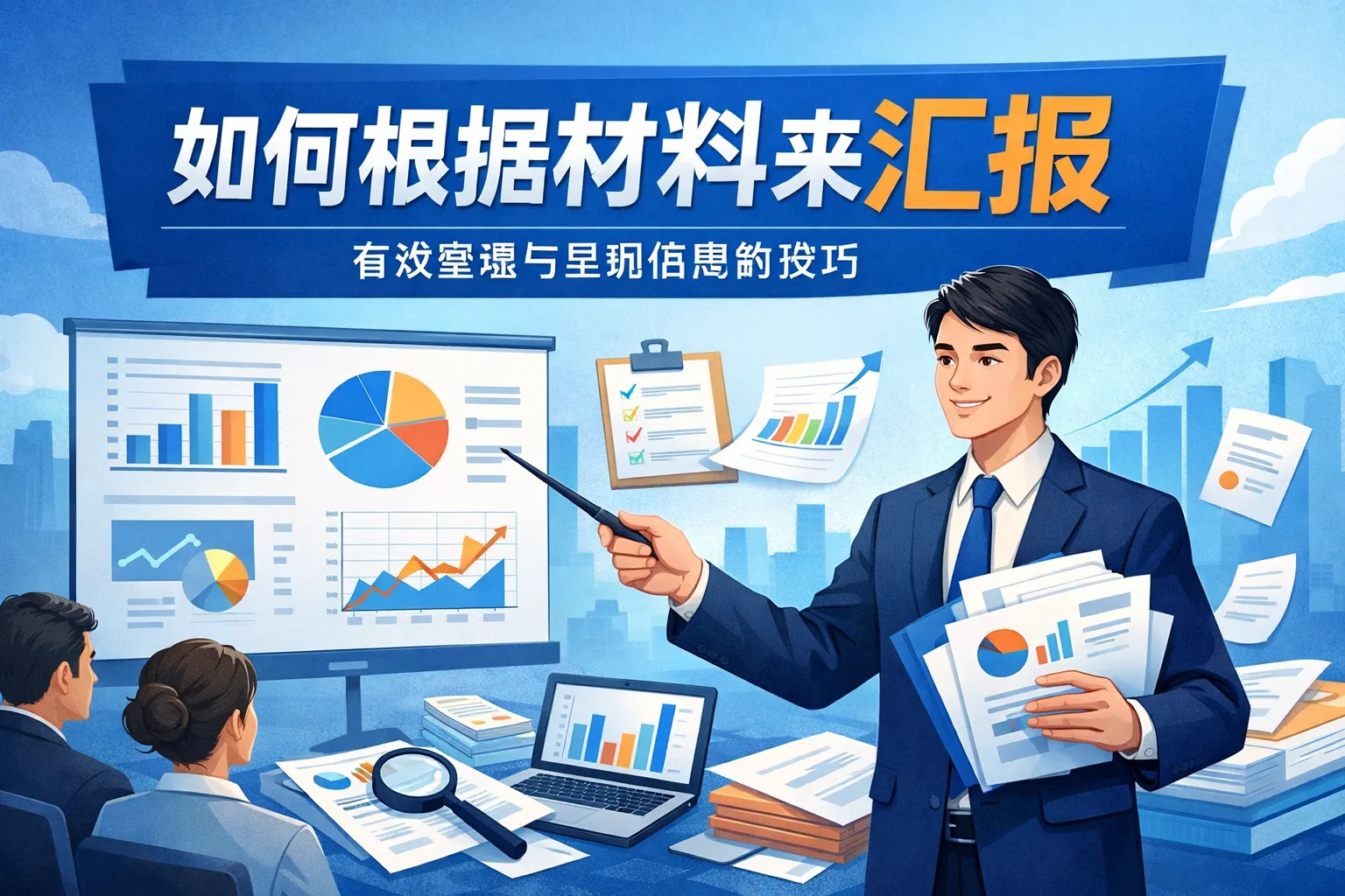 如何根据材料来汇报