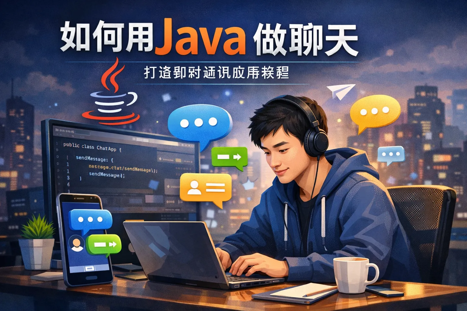 如何用java做聊天