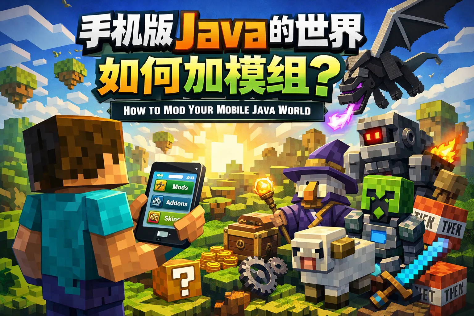 手机版java的世界如何加模组