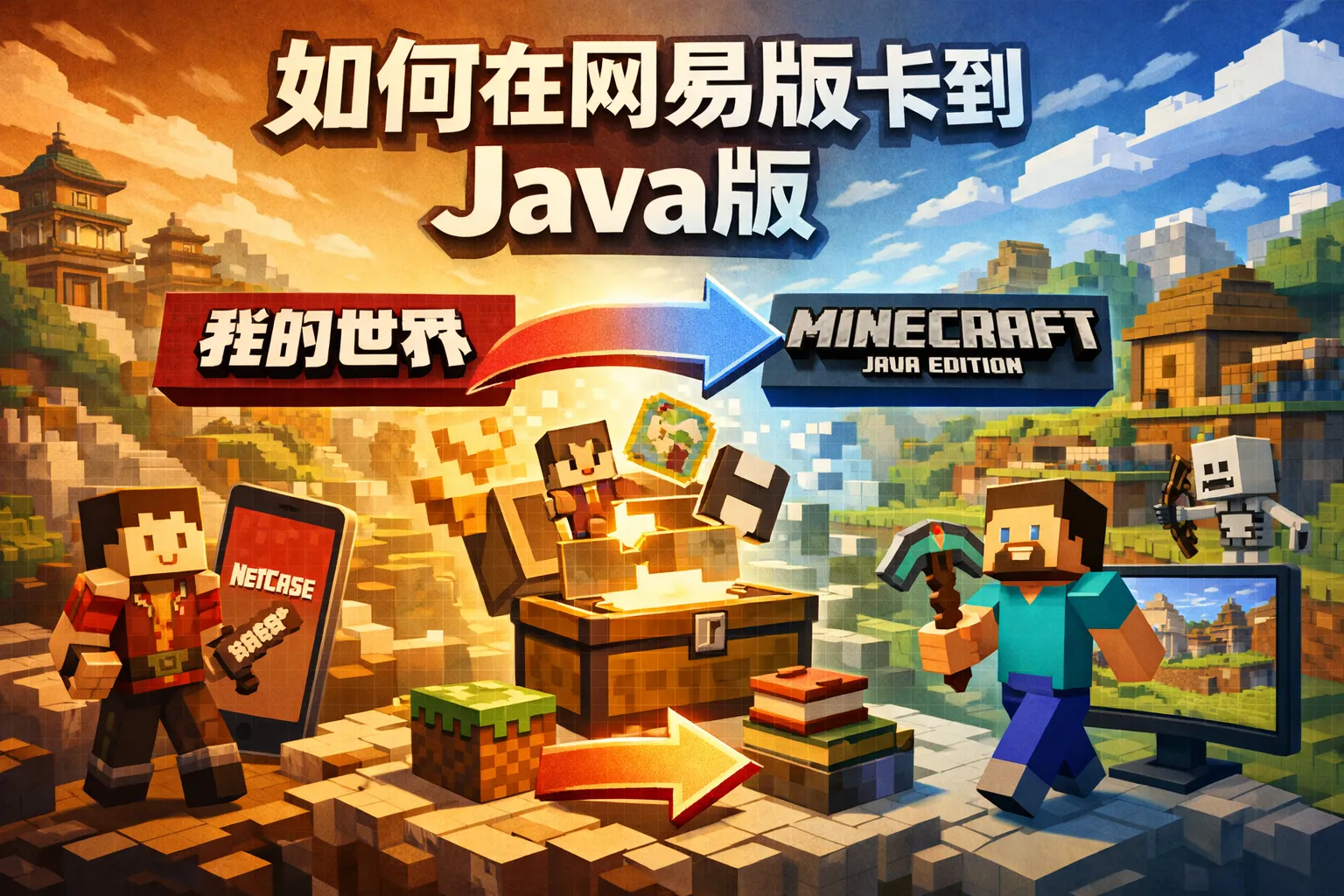 如何在网易版卡到java版