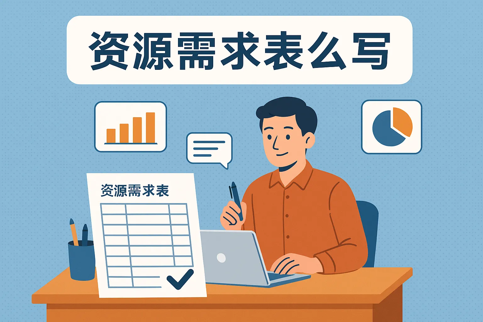 资源需求表怎么写的
