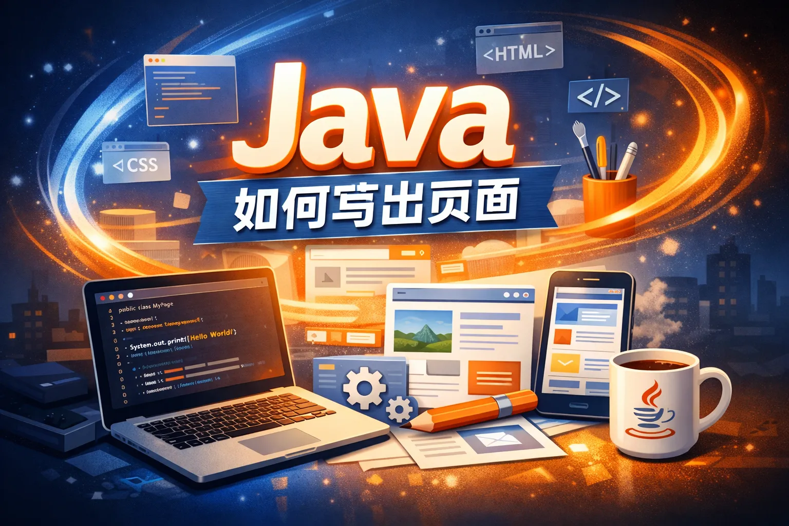 java如何写出页面