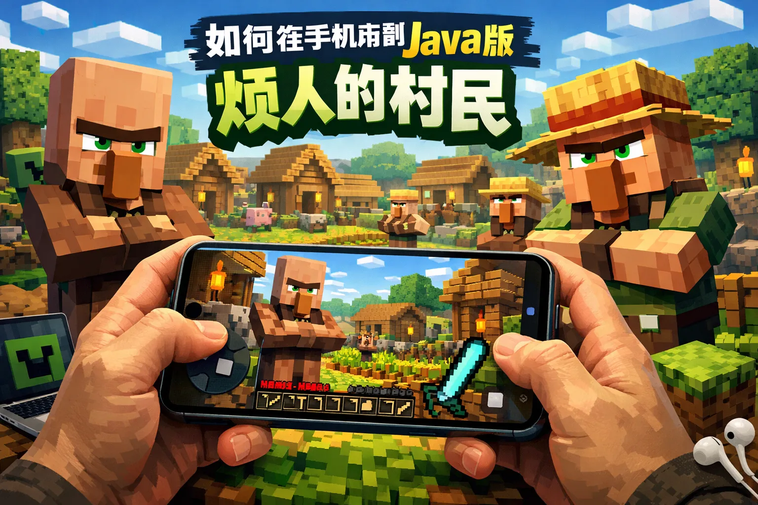 如何在手机玩到java版烦人的村民