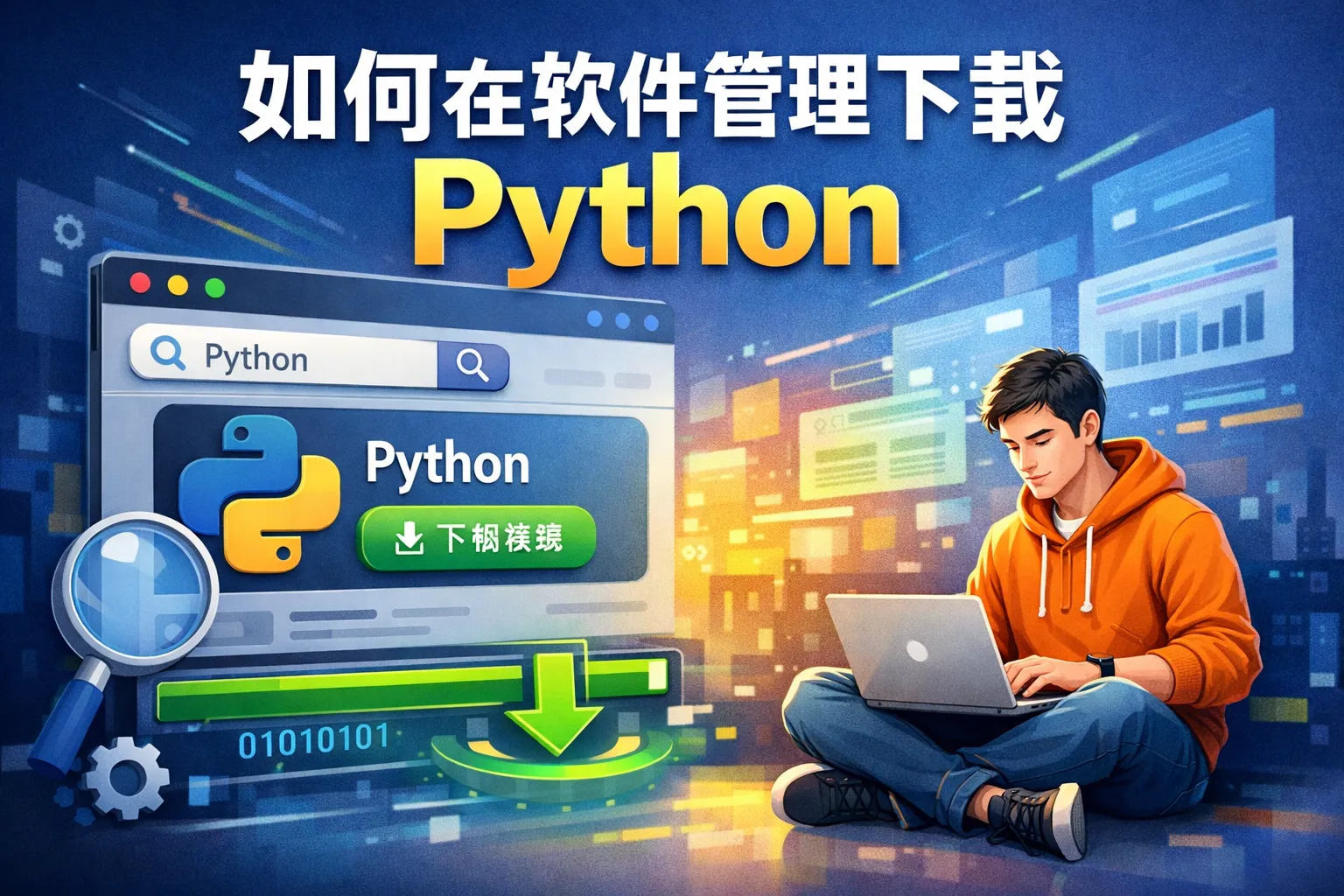 如何在软件管理下载python