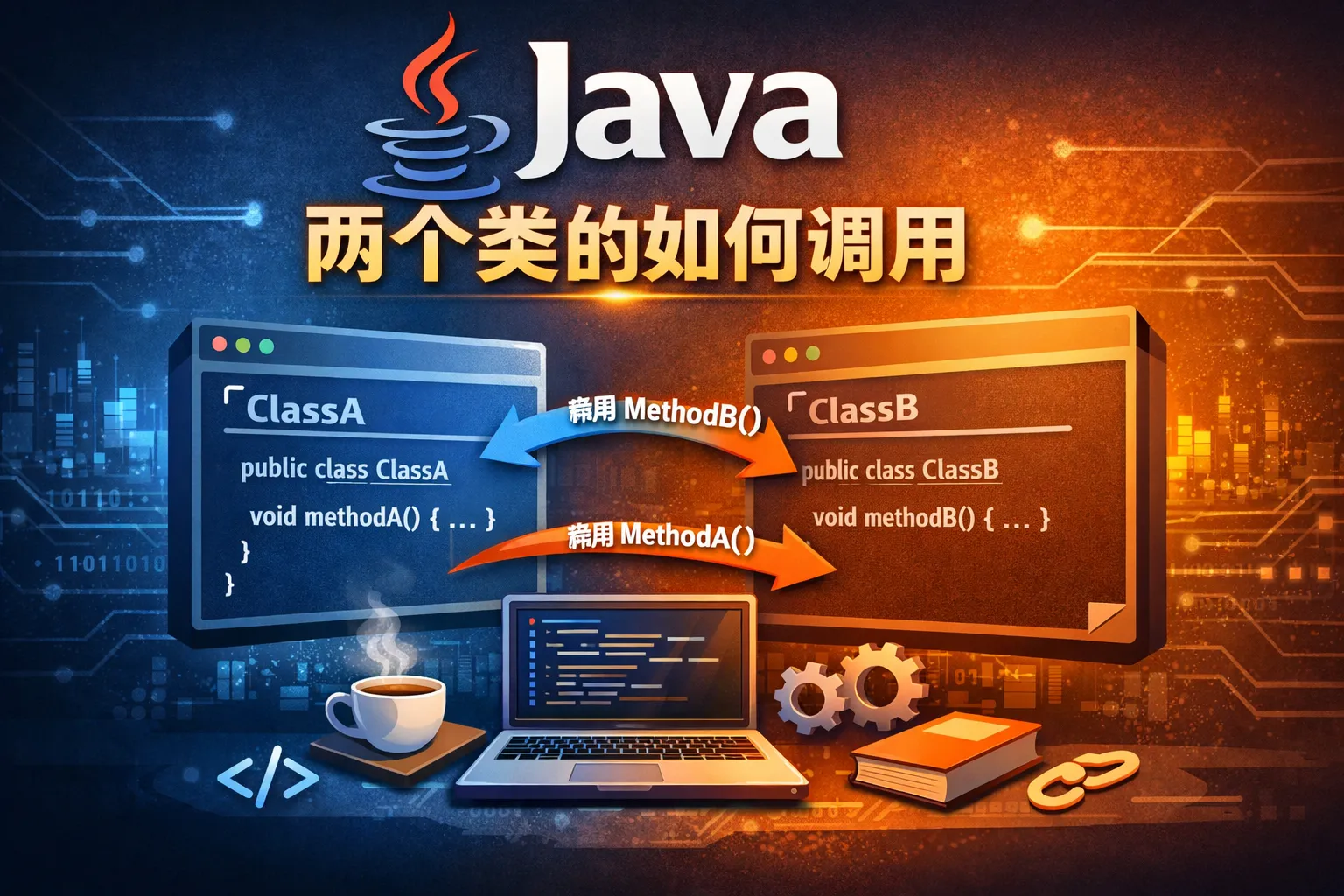 java 两个类的如何调用
