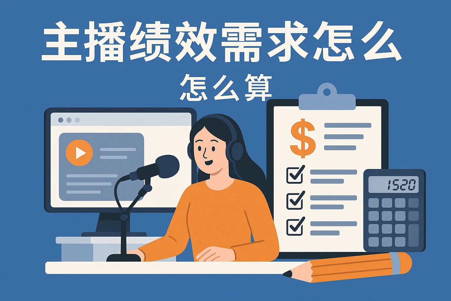 主播绩效需求怎么算