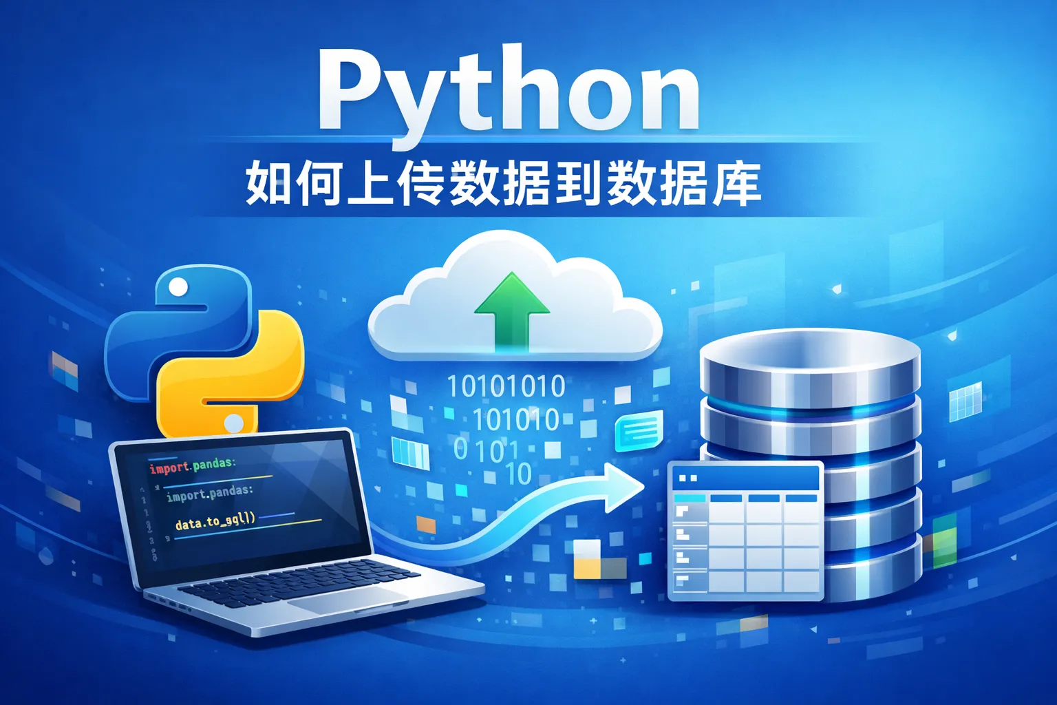 python如何上传数据到数据库