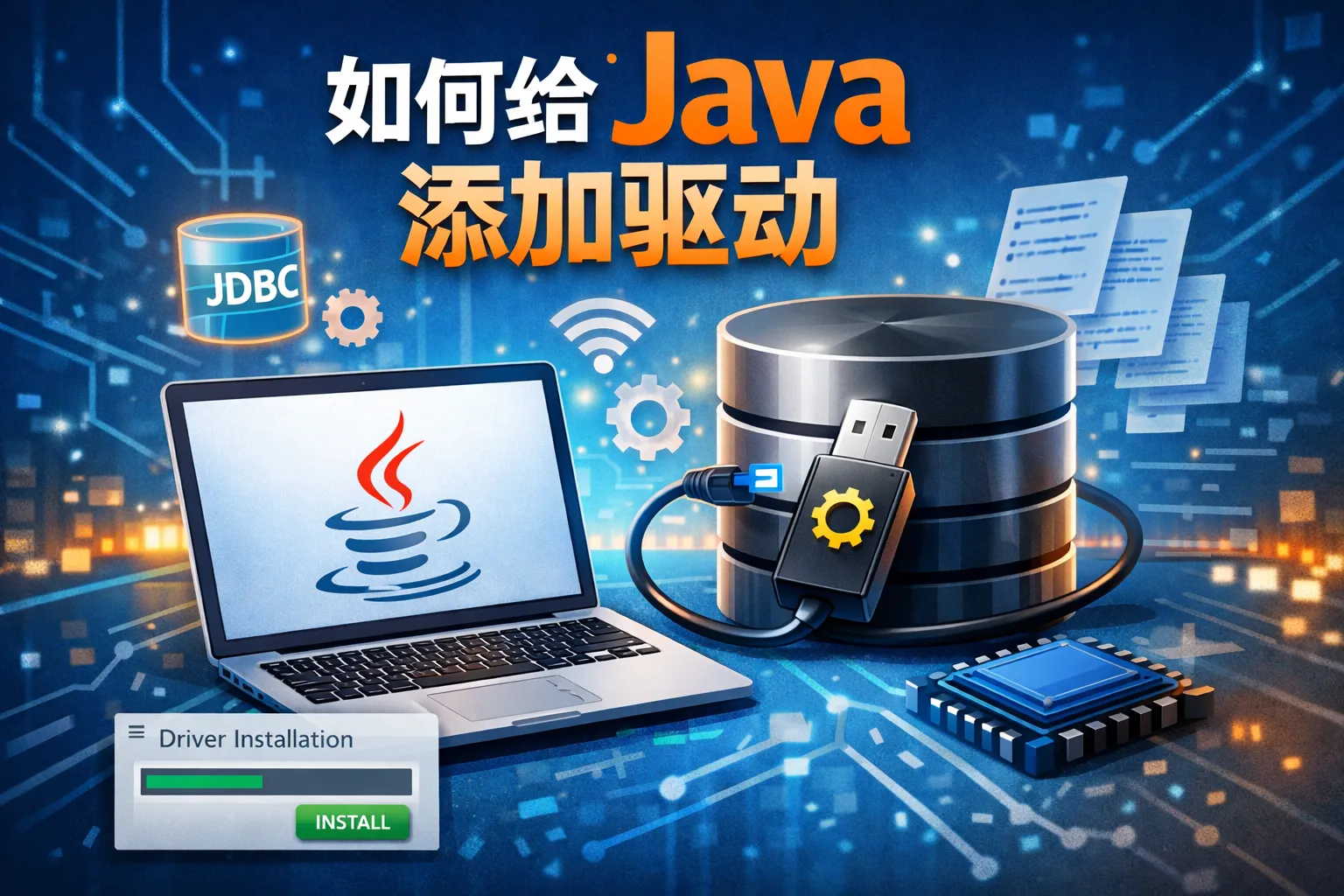 如何给java添加驱动