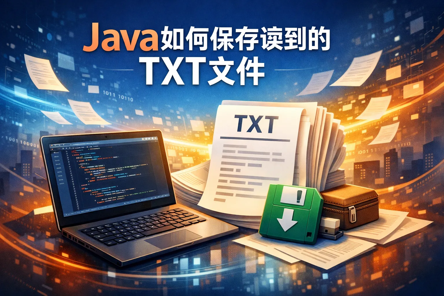 java如何保存读到的txt文件