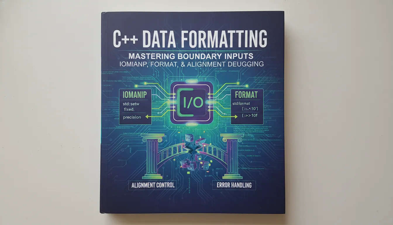 C++ 数据格式化输出怎么处理边界输入:iomanip、format 和对齐控制的排错方法