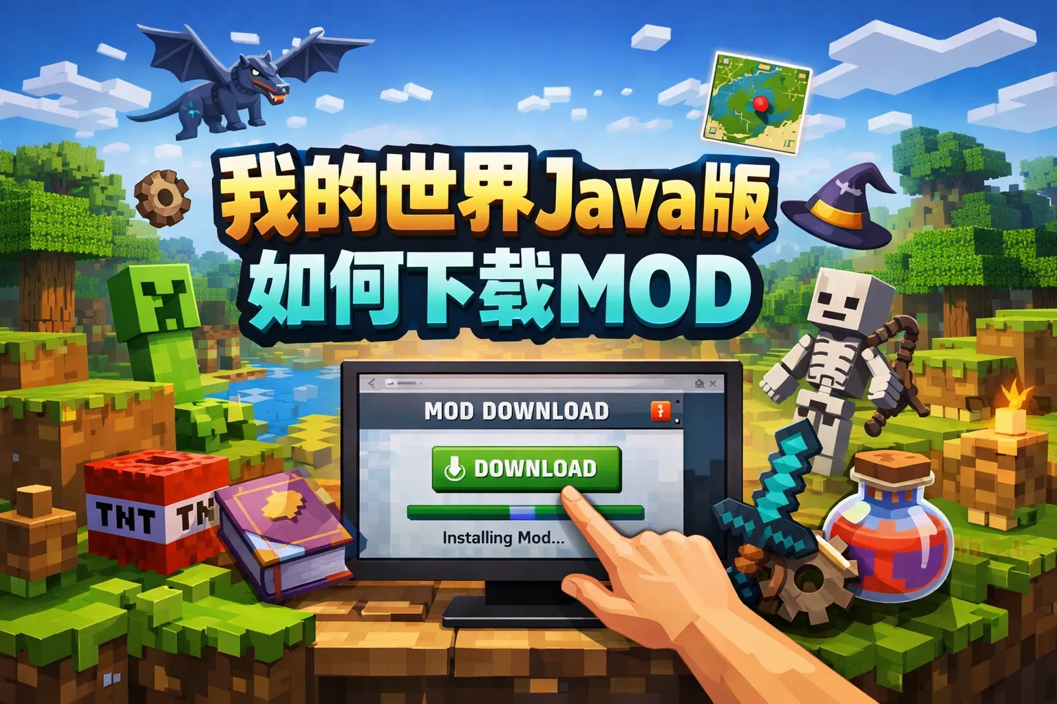 我的世界java版如何下载mod