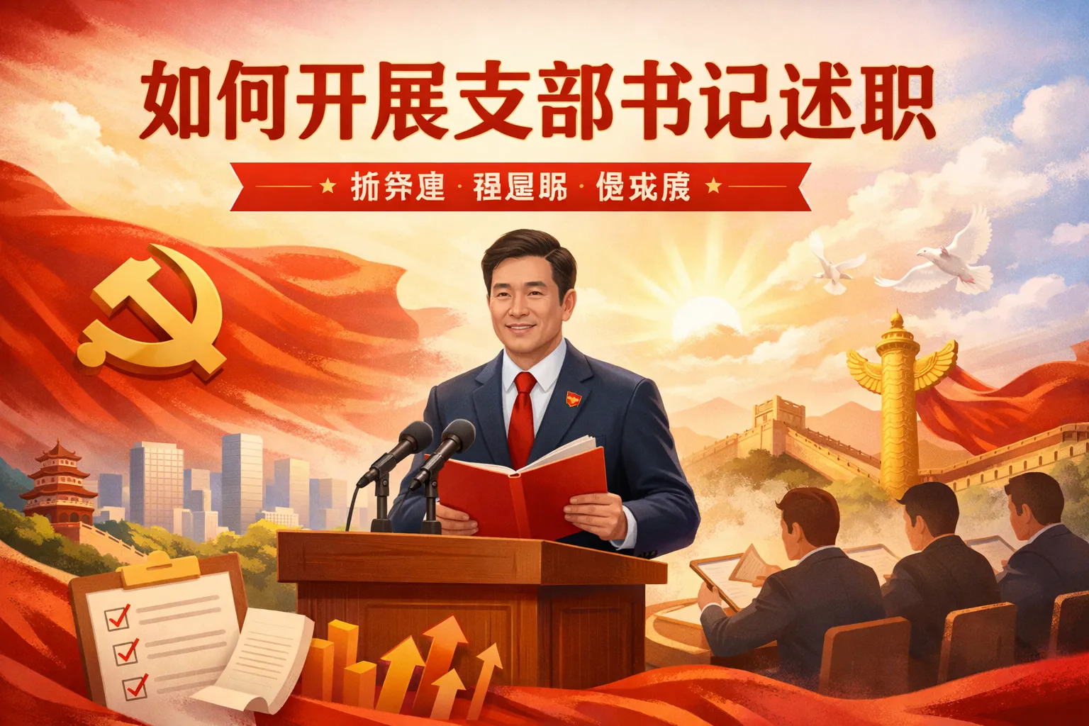 如何开展支部书记述职