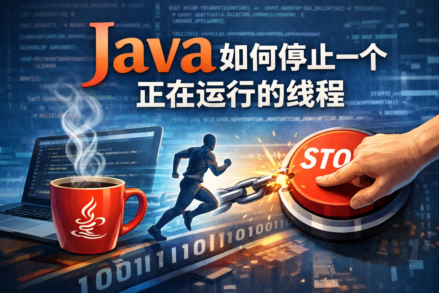 java如何停止一个正在运行的线程