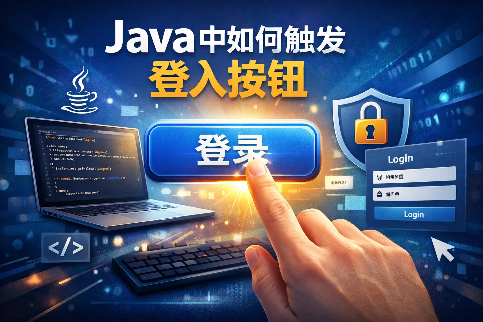 java中如何触发登入按钮