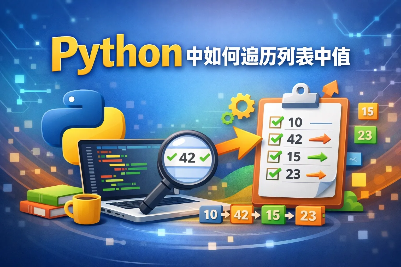 python中如何遍历列表中值