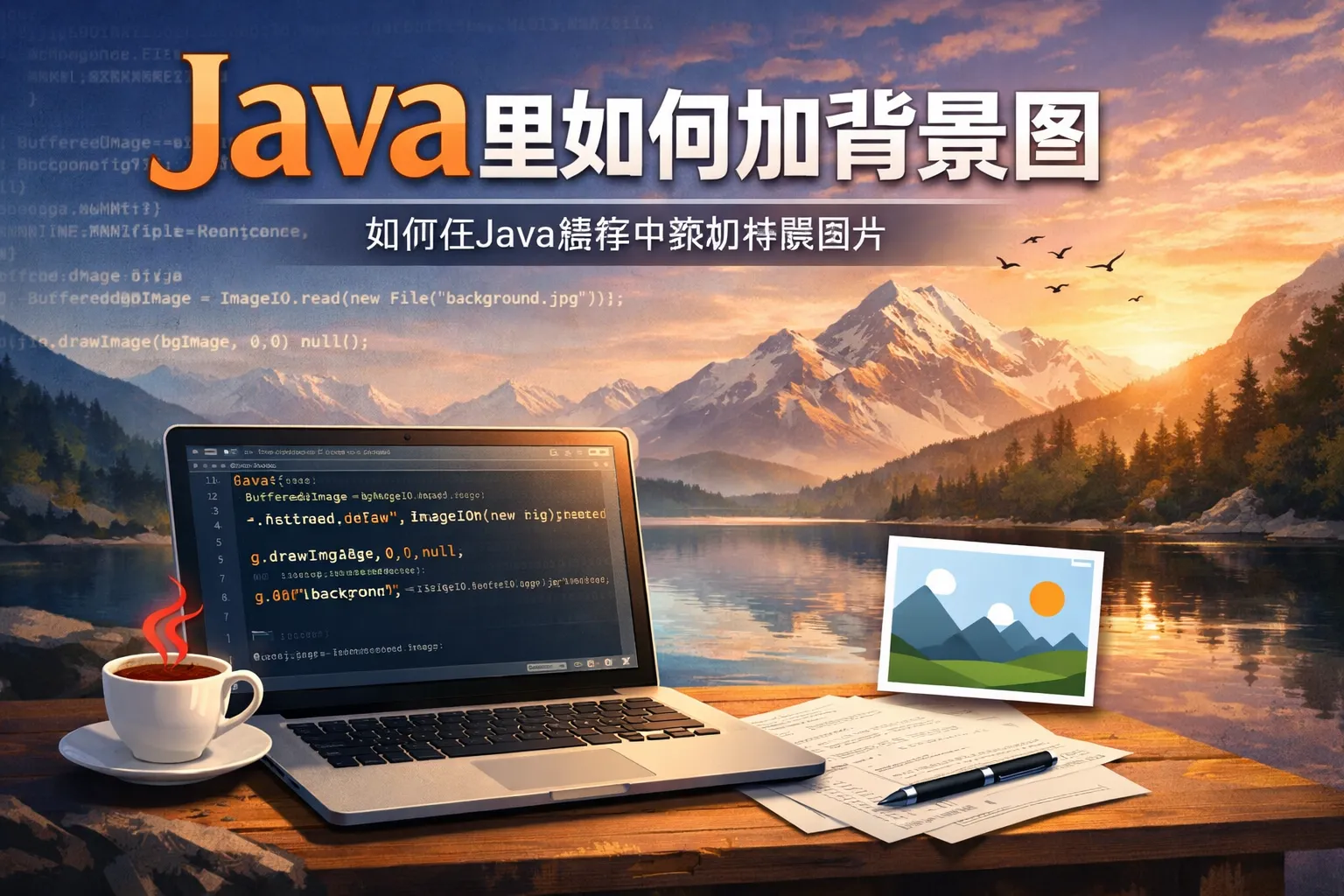 java里如何加背景图