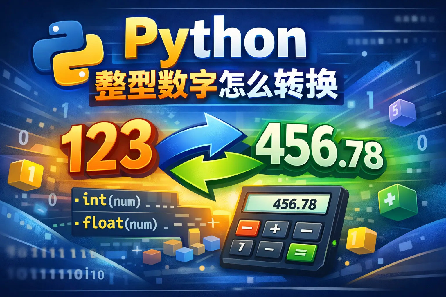 python整型数字怎么转换