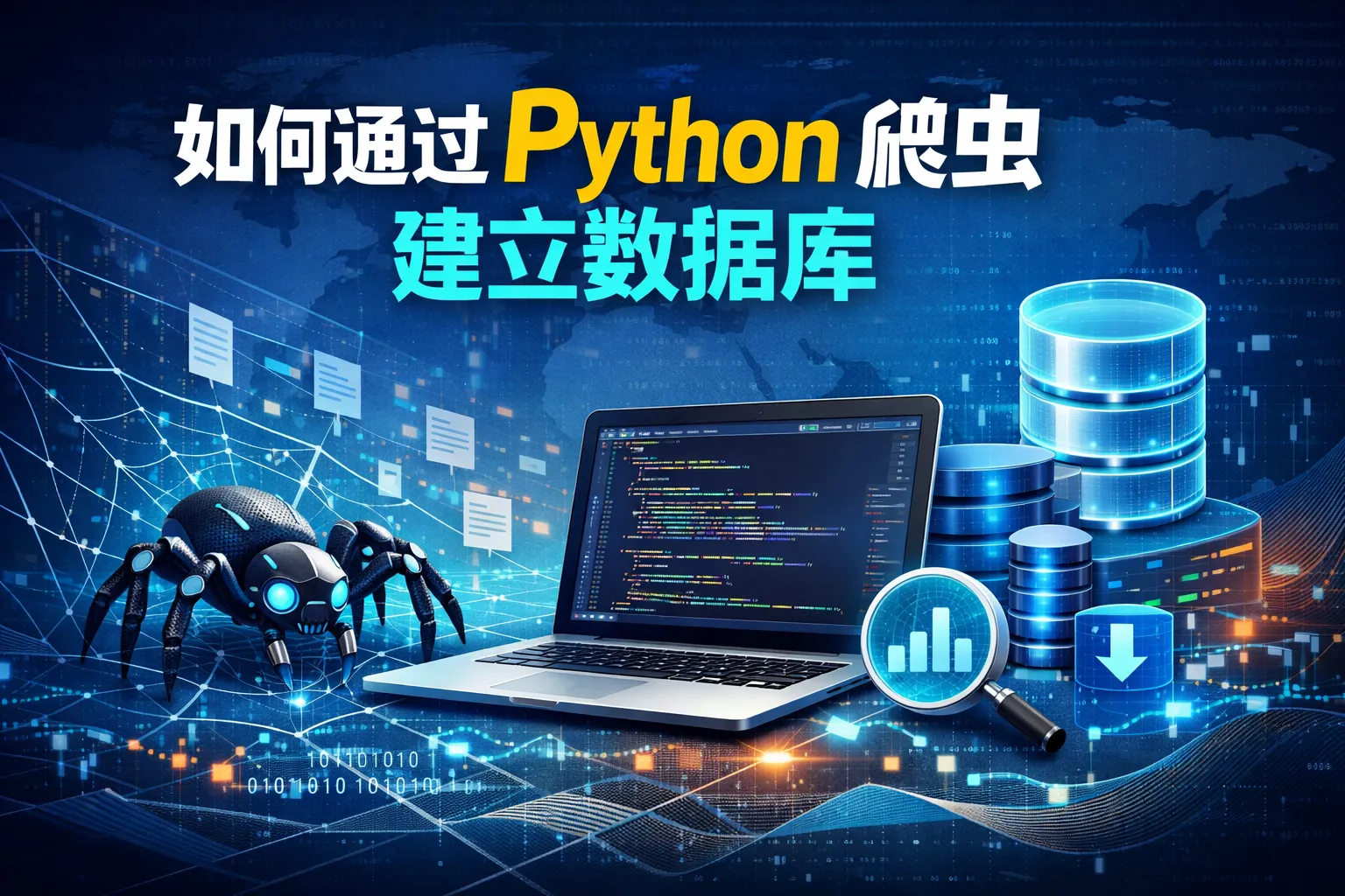 如何通过python爬虫建立数据库