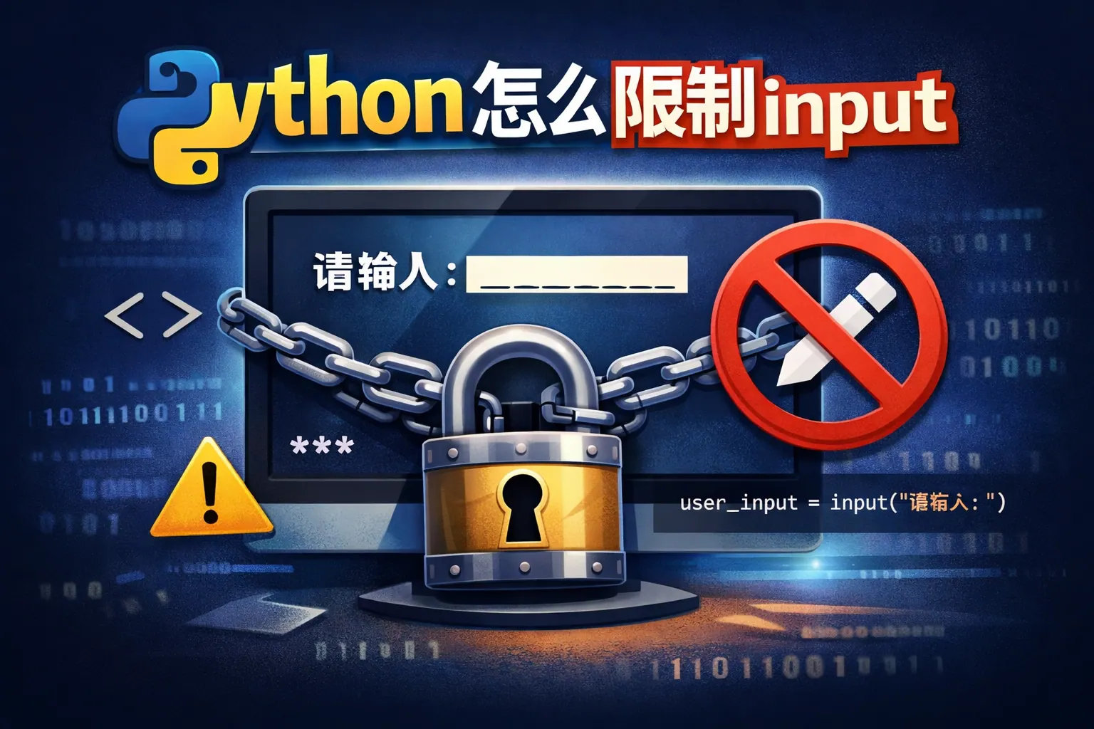 python怎么限制input