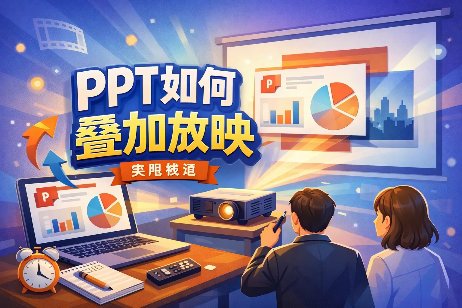 ppt如何叠加放映