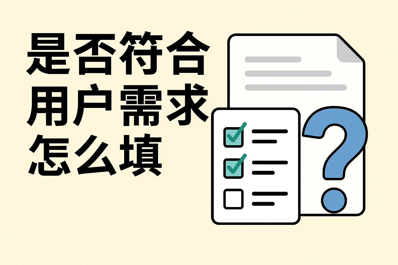是否符合用户需求怎么填