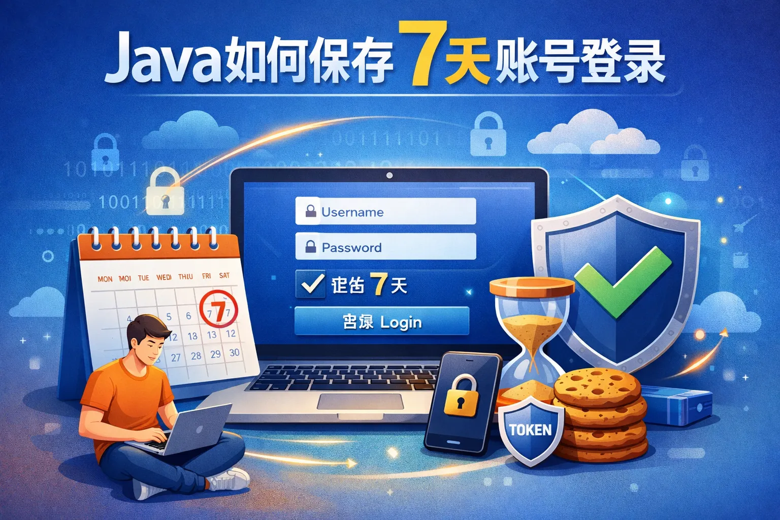 java如何保存7天账号登录