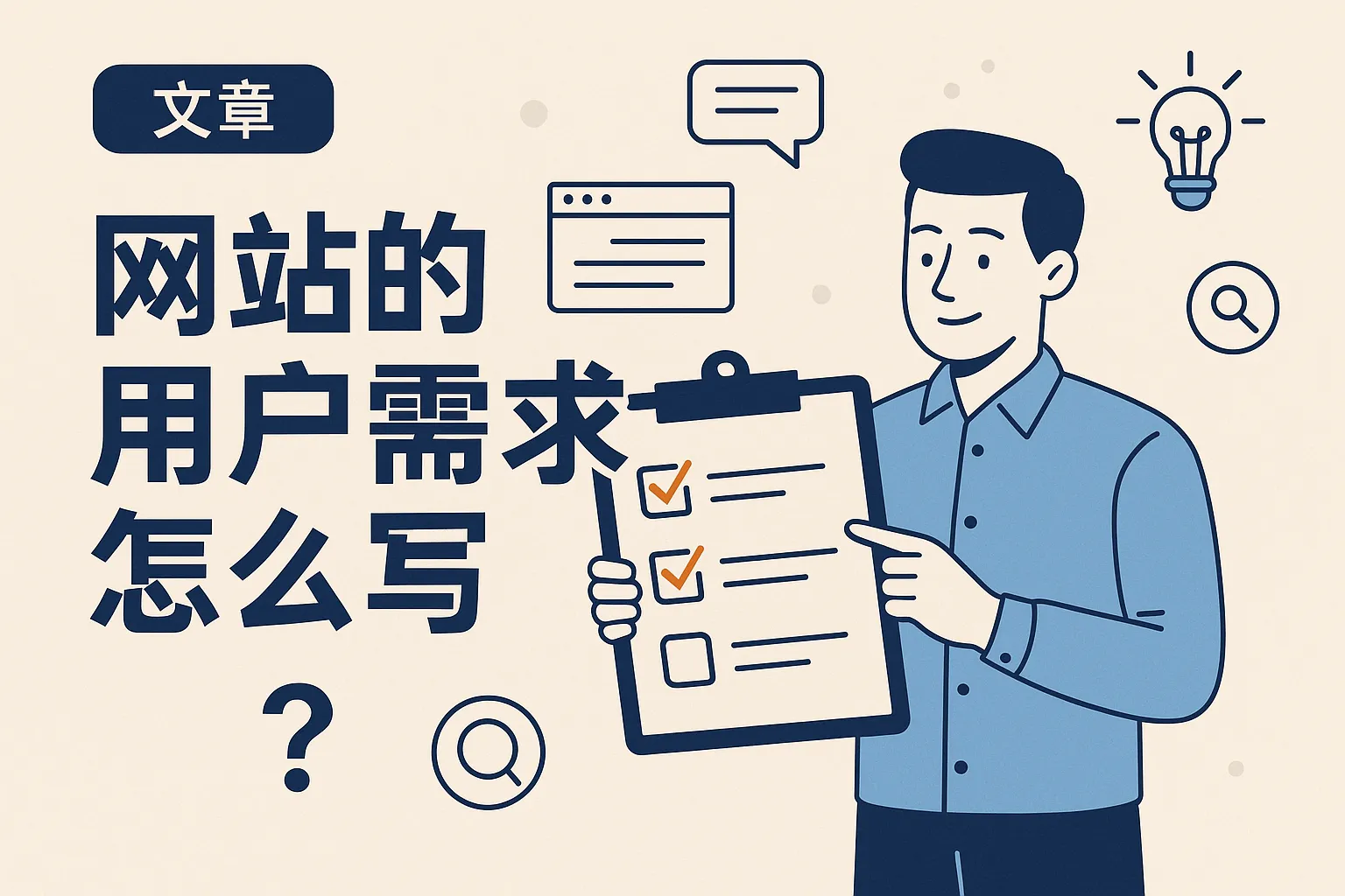 网站的用户需求怎么写