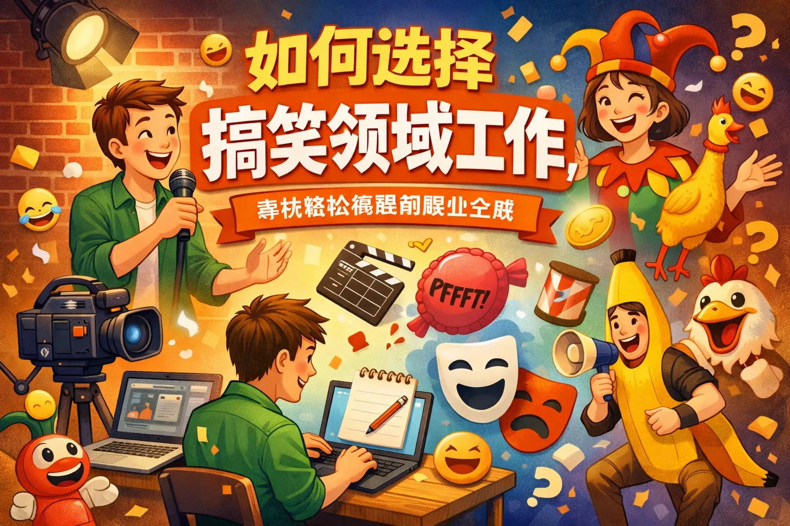 如何选择搞笑领域工作